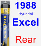 Rear Wiper Blade for 1988 Hyundai Excel - Assurance