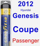 Passenger Wiper Blade for 2012 Hyundai Genesis Coupe - Assurance