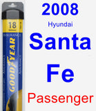 Passenger Wiper Blade for 2008 Hyundai Santa Fe - Assurance