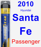 Passenger Wiper Blade for 2010 Hyundai Santa Fe - Assurance