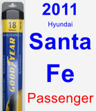 Passenger Wiper Blade for 2011 Hyundai Santa Fe - Assurance