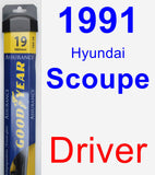 Driver Wiper Blade for 1991 Hyundai Scoupe - Assurance