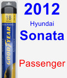 Passenger Wiper Blade for 2012 Hyundai Sonata - Assurance