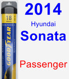 Passenger Wiper Blade for 2014 Hyundai Sonata - Assurance