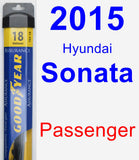 Passenger Wiper Blade for 2015 Hyundai Sonata - Assurance