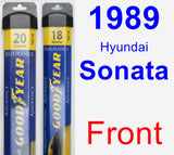 Front Wiper Blade Pack for 1989 Hyundai Sonata - Assurance