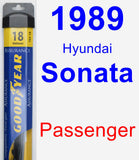 Passenger Wiper Blade for 1989 Hyundai Sonata - Assurance