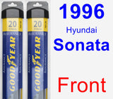 Front Wiper Blade Pack for 1996 Hyundai Sonata - Assurance