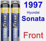 Front Wiper Blade Pack for 1997 Hyundai Sonata - Assurance