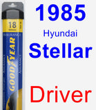 Driver Wiper Blade for 1985 Hyundai Stellar - Assurance