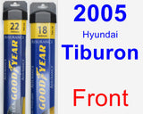 Front Wiper Blade Pack for 2005 Hyundai Tiburon - Assurance