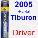 Driver Wiper Blade for 2005 Hyundai Tiburon - Assurance