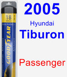 Passenger Wiper Blade for 2005 Hyundai Tiburon - Assurance