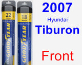 Front Wiper Blade Pack for 2007 Hyundai Tiburon - Assurance