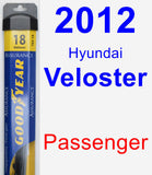 Passenger Wiper Blade for 2012 Hyundai Veloster - Assurance