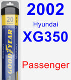 Passenger Wiper Blade for 2002 Hyundai XG350 - Assurance