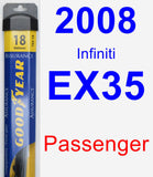 Passenger Wiper Blade for 2008 Infiniti EX35 - Assurance