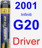 Driver Wiper Blade for 2001 Infiniti G20 - Assurance