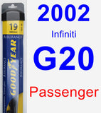 Passenger Wiper Blade for 2002 Infiniti G20 - Assurance