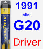 Driver Wiper Blade for 1991 Infiniti G20 - Assurance