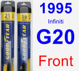 Front Wiper Blade Pack for 1995 Infiniti G20 - Assurance