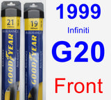 Front Wiper Blade Pack for 1999 Infiniti G20 - Assurance