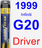 Driver Wiper Blade for 1999 Infiniti G20 - Assurance