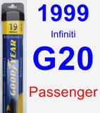 Passenger Wiper Blade for 1999 Infiniti G20 - Assurance