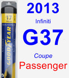 Passenger Wiper Blade for 2013 Infiniti G37 - Assurance