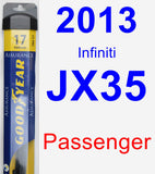 Passenger Wiper Blade for 2013 Infiniti JX35 - Assurance