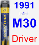 Driver Wiper Blade for 1991 Infiniti M30 - Assurance