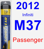 Passenger Wiper Blade for 2012 Infiniti M37 - Assurance