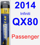 Passenger Wiper Blade for 2014 Infiniti QX80 - Assurance