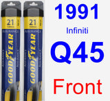 Front Wiper Blade Pack for 1991 Infiniti Q45 - Assurance