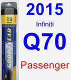 Passenger Wiper Blade for 2015 Infiniti Q70 - Assurance