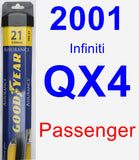 Passenger Wiper Blade for 2001 Infiniti QX4 - Assurance