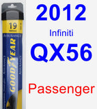 Passenger Wiper Blade for 2012 Infiniti QX56 - Assurance