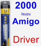 Driver Wiper Blade for 2000 Isuzu Amigo - Assurance