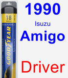 Driver Wiper Blade for 1990 Isuzu Amigo - Assurance