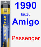 Passenger Wiper Blade for 1990 Isuzu Amigo - Assurance