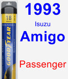 Passenger Wiper Blade for 1993 Isuzu Amigo - Assurance