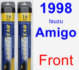 Front Wiper Blade Pack for 1998 Isuzu Amigo - Assurance