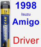 Driver Wiper Blade for 1998 Isuzu Amigo - Assurance