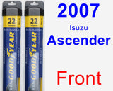 Front Wiper Blade Pack for 2007 Isuzu Ascender - Assurance