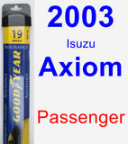 Passenger Wiper Blade for 2003 Isuzu Axiom - Assurance