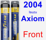 Front Wiper Blade Pack for 2004 Isuzu Axiom - Assurance