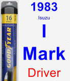 Driver Wiper Blade for 1983 Isuzu I-Mark - Assurance