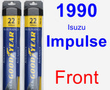 Front Wiper Blade Pack for 1990 Isuzu Impulse - Assurance