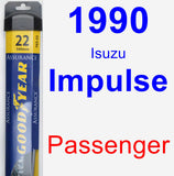 Passenger Wiper Blade for 1990 Isuzu Impulse - Assurance