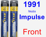 Front Wiper Blade Pack for 1991 Isuzu Impulse - Assurance